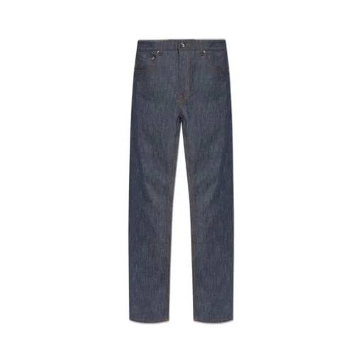 Etro Logo Patch Tapered Jeans