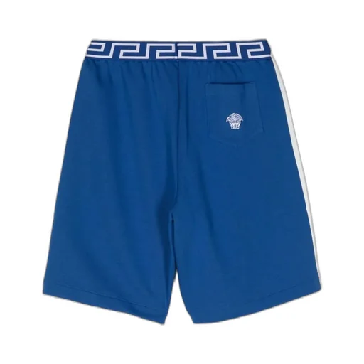 Versace Kids Medusa-Embroidered Bermuda Shorts