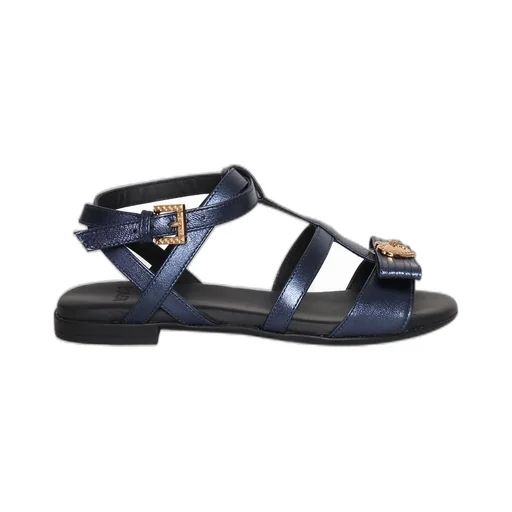 Versace Kids Bow Detailed Ankle Strap Sandals