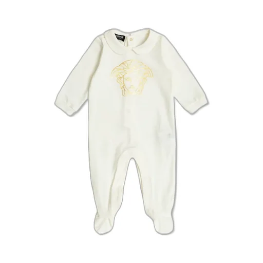 Versace Kids Medusa Head Printed Stretch Pajamas