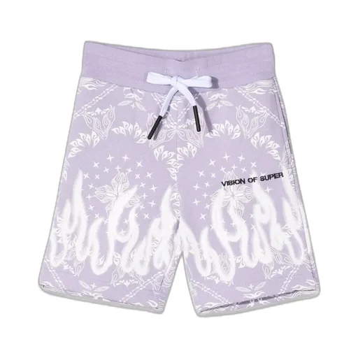 Vision Of Super Kids Bandana Print Shorts