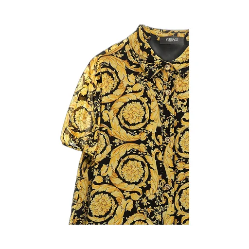 Versace Kids Barocco-Printed A-Line Dress