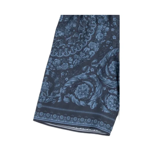 Versace Kids Barocco Printed Twill Shorts