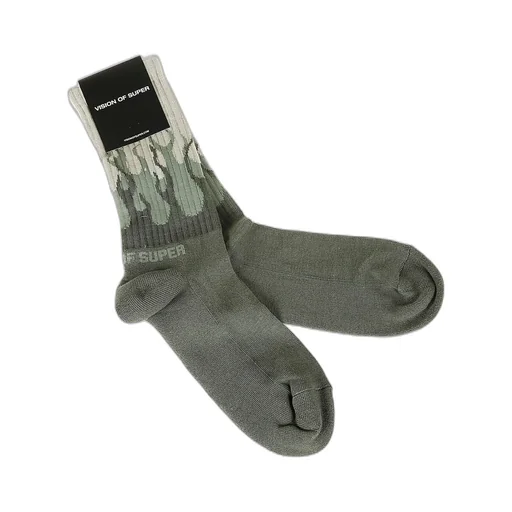 Vision Of Super Kids Double Flames Socks
