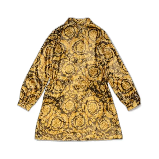 Versace Kids Barocco-Printed Straight Hem Shirt Dress
