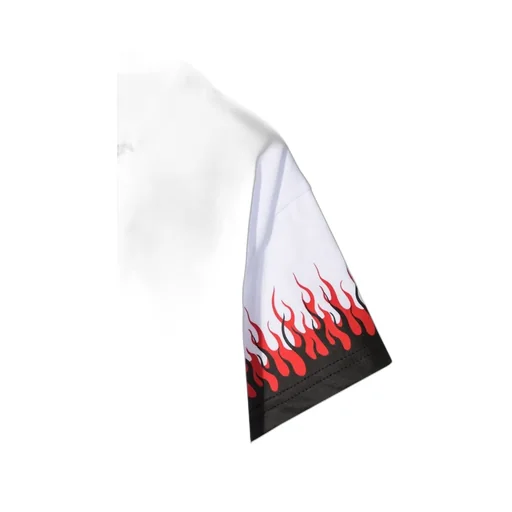Vision Of Super Kids Tee With Dual Flame Design