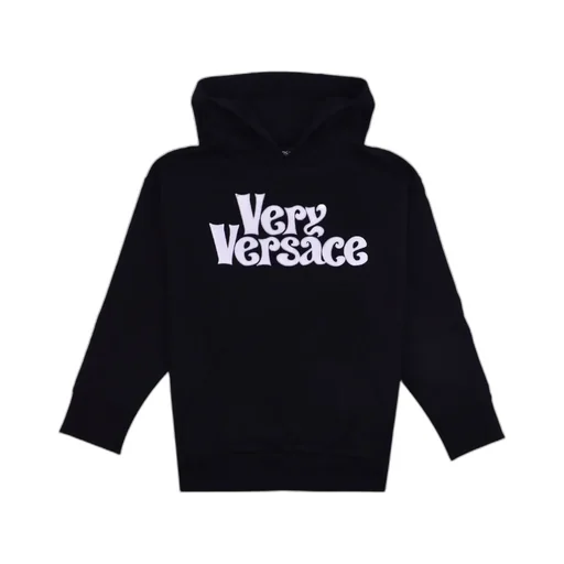 Versace Kids Long-Sleeved Straight Hem Hoodie