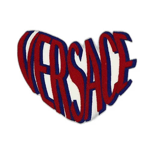 Versace Kids Heart-Shaped Logo Printed Hoodie