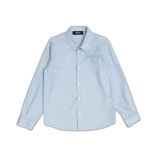 Versace Kids Oxford Striped Shirt