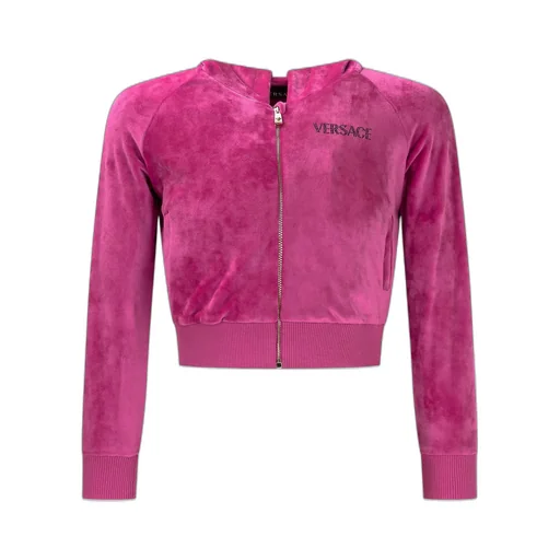 Versace Kids Medusa Head Logo-Embellished Zip-Up Hoodie