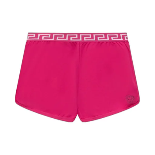 Versace Kids Greca-Waistband Stretched Shorts