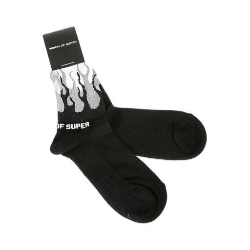 Vision Of Super Kids Flame Pattern Socks