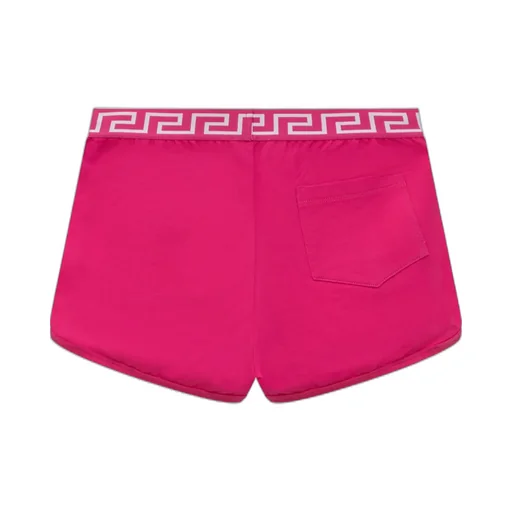 Versace Kids Greca-Waistband Stretched Shorts