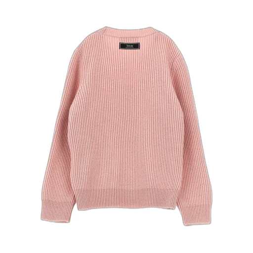 Versace Kids 1978 Logo Embroidered Ribbed-Knit Jumper