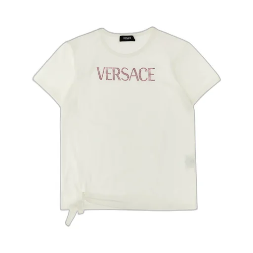 Versace Kids Logo-Embellished Crewneck T-Shirt