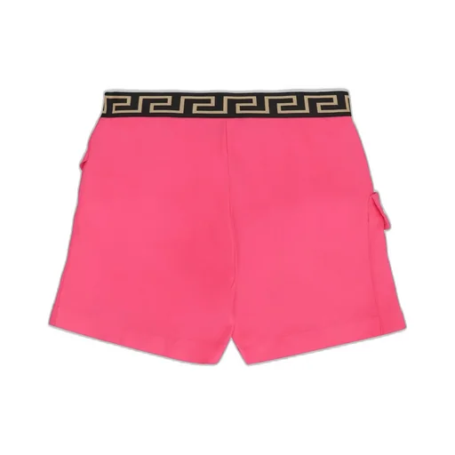 Versace Kids La Greca Logo Waistband Wrap Skorts