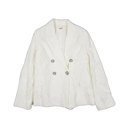 Vicolo Girl Long Sleeved Double Breasted Laced Jacket