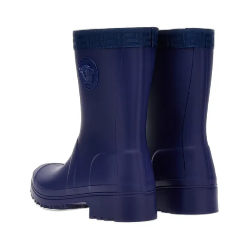 Versace Kids Greca Medusa Head Motif Rain Boots