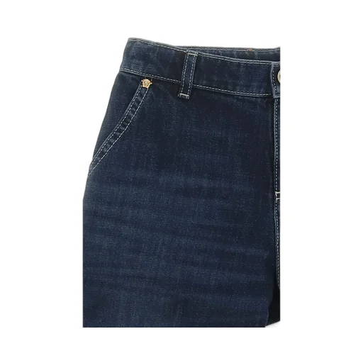 Versace Kids Logo-Embroidered Straight-Leg Slim-Fit Jeans