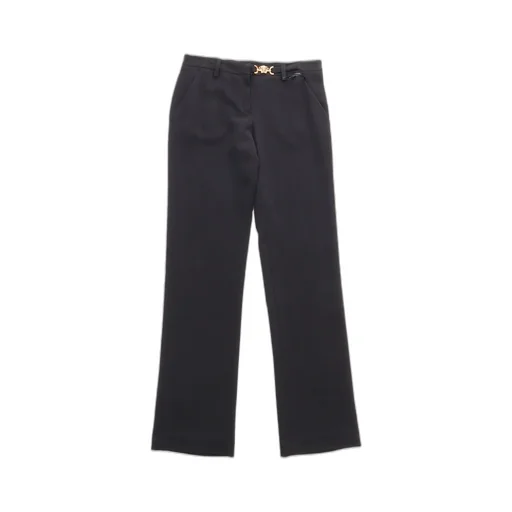 Versace Kids Logo Plaque Straight Leg Trousers