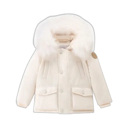 Woolrich Kids Logo Patch Parka