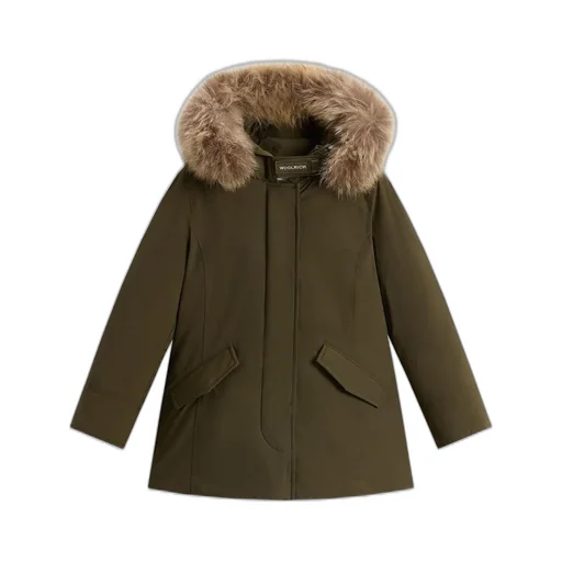 Woolrich Kids Button Detailed Long-Sleeved Parka