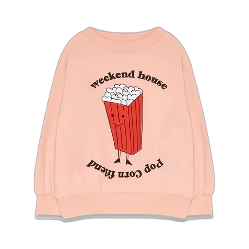 Weekend House Kids Popcorn Graphic Sweatshirt