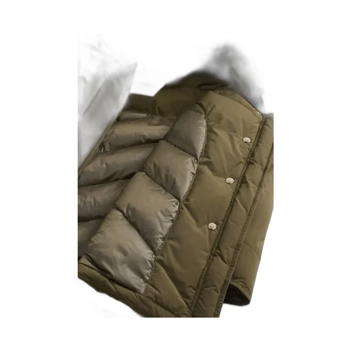 Woolrich Kids Button Detailed Long-Sleeved Parka