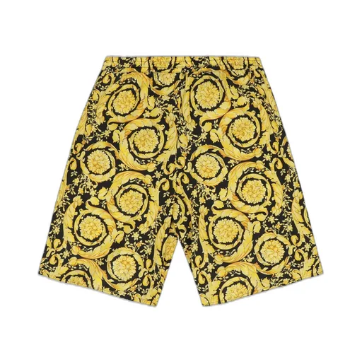 Young Versace Patterned Cotton Shorts