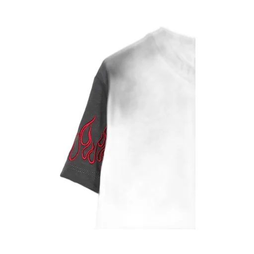 Vision Of Super Kids Embroidered Flame T-Shirt