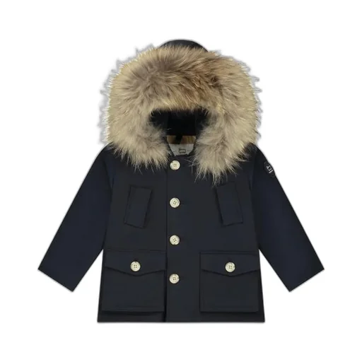 Woolrich Kids Buttoned Long-Sleeved Parka