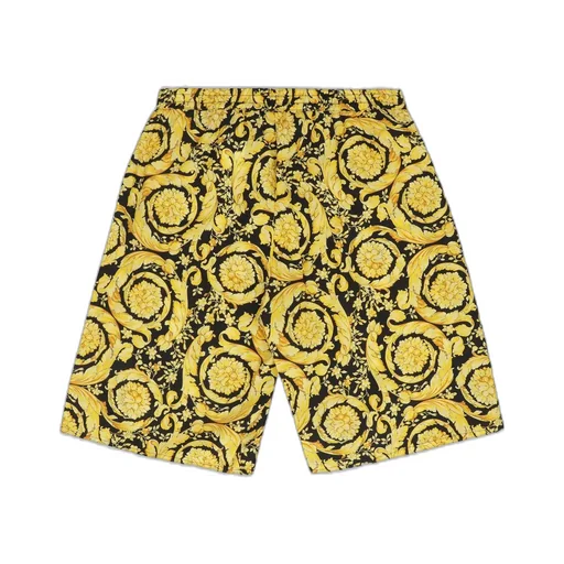 Young Versace Patterned Cotton Shorts