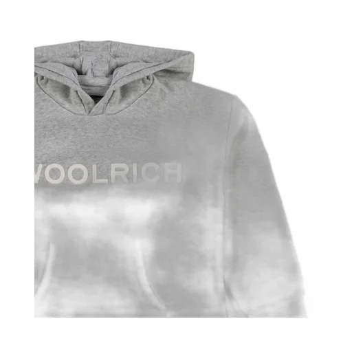Woolrich Kids Logo Printed Check Pattern Hoodie