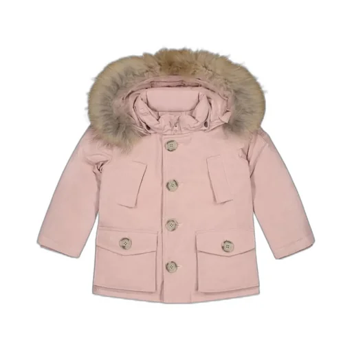 Woolrich Kids Buttoned Long-Sleeved Parka