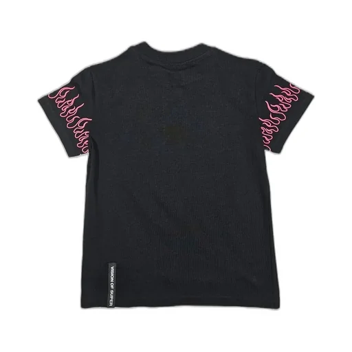 Vision Of Super Kids Flame Printed T-Shirt