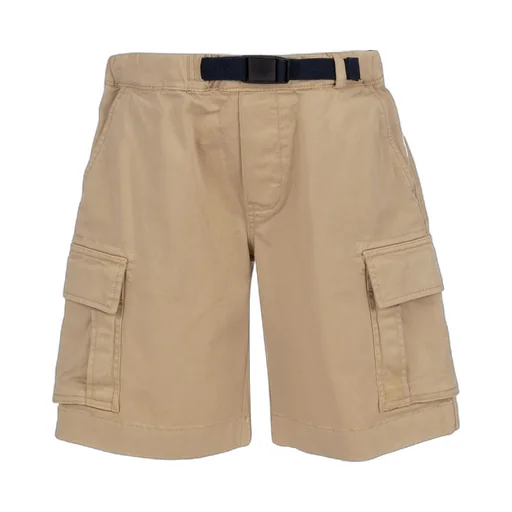 Woolrich Kids Logo-Detailed Belted Waist Cargo Shorts