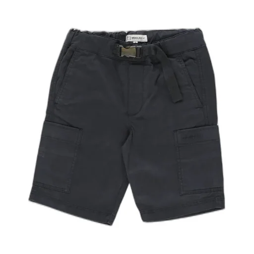Woolrich Kids Elastic Waist Twill Bermuda Shorts