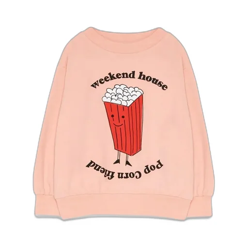 Weekend House Kids Popcorn Graphic Sweatshirt