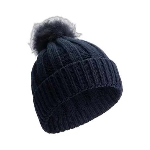 Woolrich Kids Pompom-Detailed Ribbed Beanie