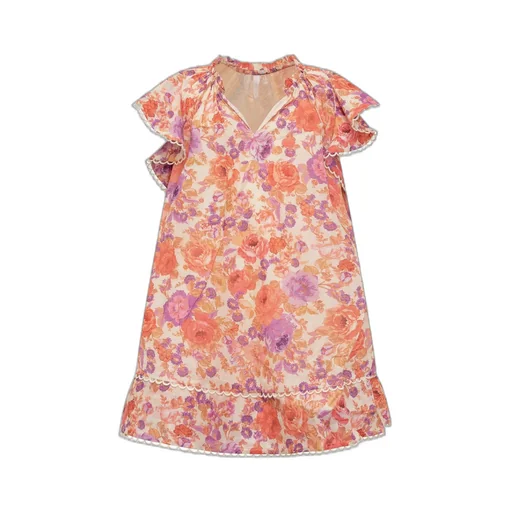 Zimmermann Kids Floral Ruffle Dress