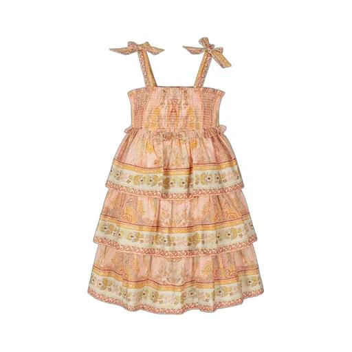 Zimmermann Kids Tiered Smocked Dress