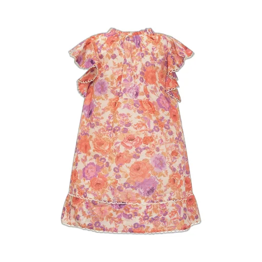 Zimmermann Kids Floral Ruffle Dress