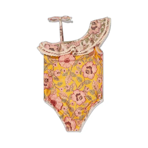 Zimmermann Kids Junie Trim Frill Swimsuit