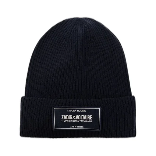 Zadig & Voltaire Kids Logo Patch Beanie
