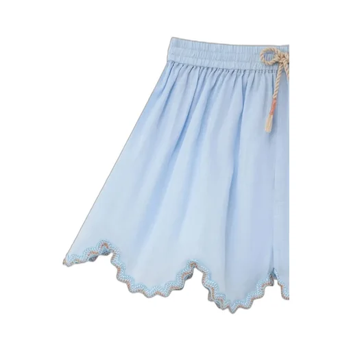 Zimmermann Kids Scalloped Hem Shorts