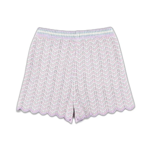 Zimmermann Kids Halliday Textured Knitted Shorts