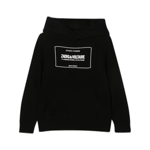 Zadig & Voltaire Kids Hooded Knit Pullover