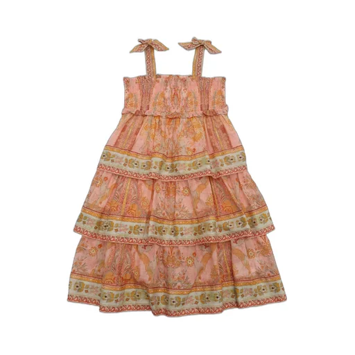 Zimmermann Kids Wylie Shoulder-Bow Dress