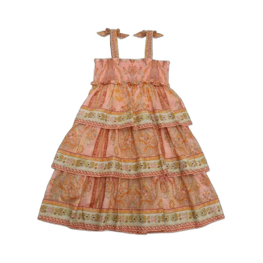 Zimmermann Kids Wylie Shoulder-Bow Dress