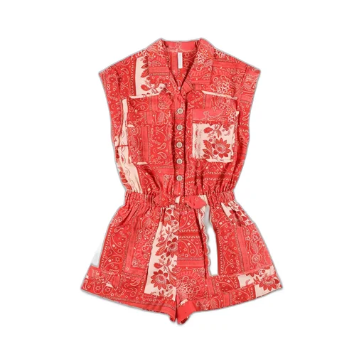 Zimmermann Kids Bandana Print Playsuit